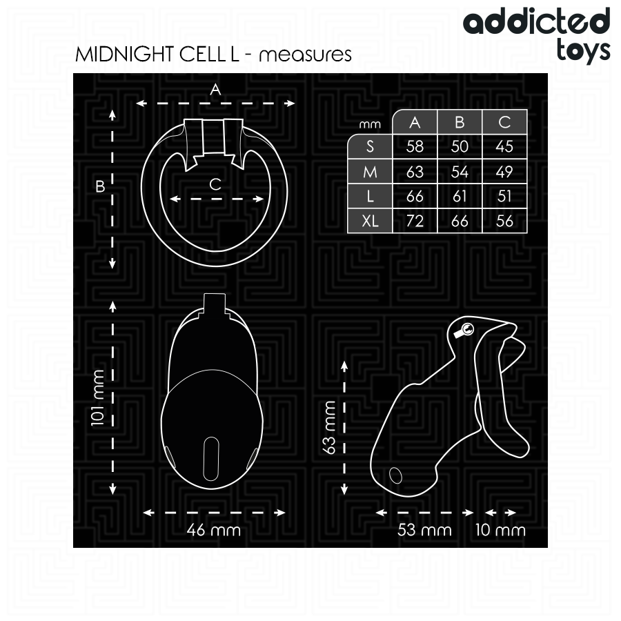 Addicted Toys Locked - Mindnight Cell Cage À Pénis Taille L - Image 5