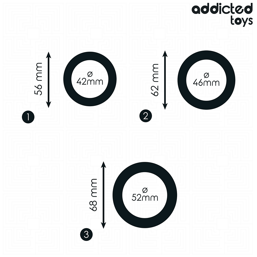 Addicted Toys - Lot D'anneaux Plats En Silicone - Image 4