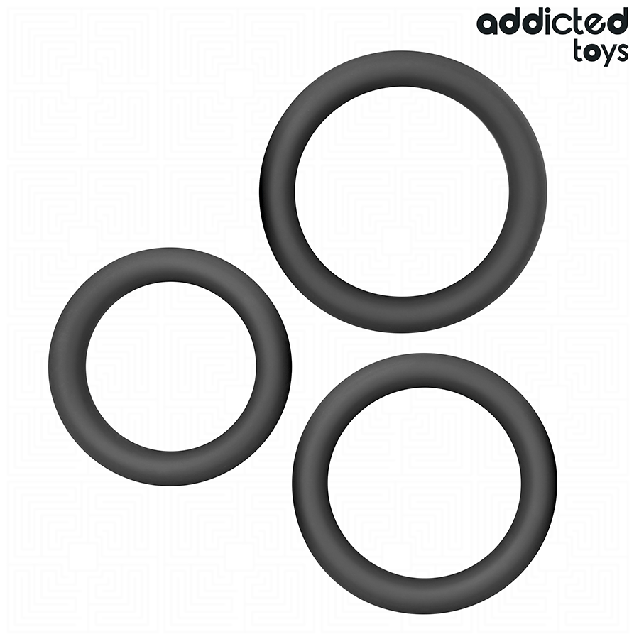 Addicted Toys - Lot D'anneaux Plats En Silicone - Image 5