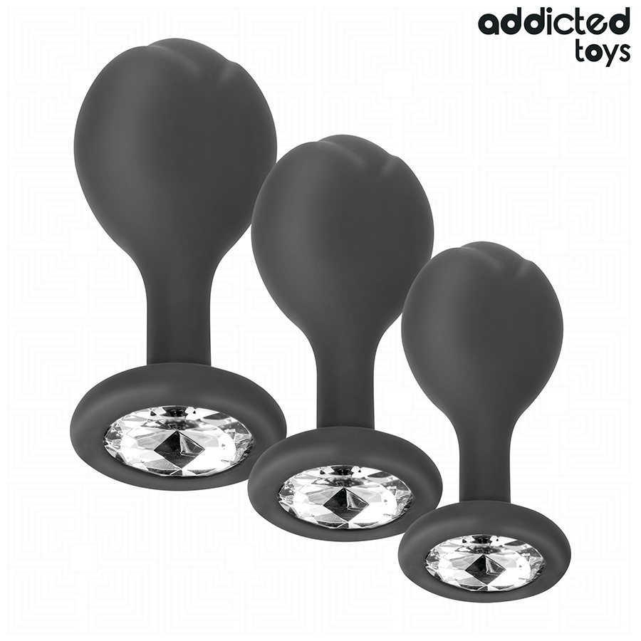 ADDICTED TOYS - LOT DE 3 PLUG ANAL AVEC BIJOU - Image 2