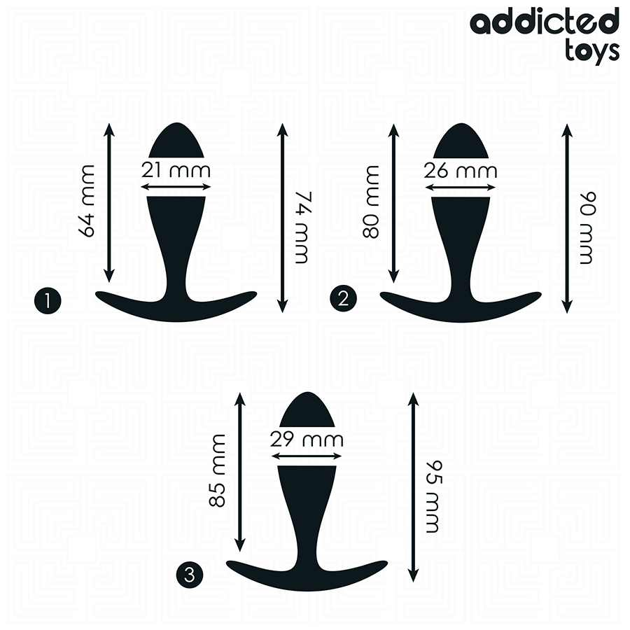 Addicted Toys - Set Van 3 Anal Plugs Model 2 - Image 4