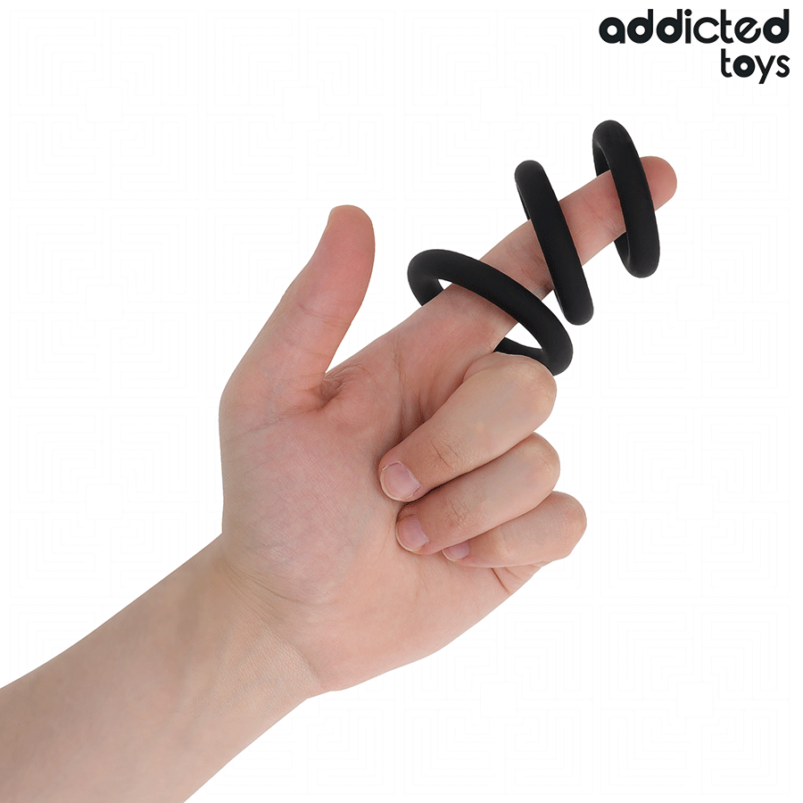 Addicted Toys - Lot De Anneaux En Silicone Modèle 1 - Image 2