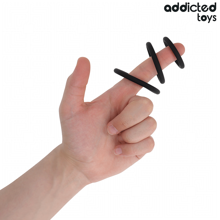Addicted Toys - Lot De Anneaux En Silicone Modèle 2 - Image 2