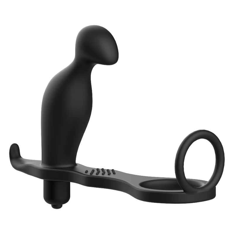Addicted Toys - Plug Anal Avec Anneau En Silicone Noir 12 Cm - Image 2