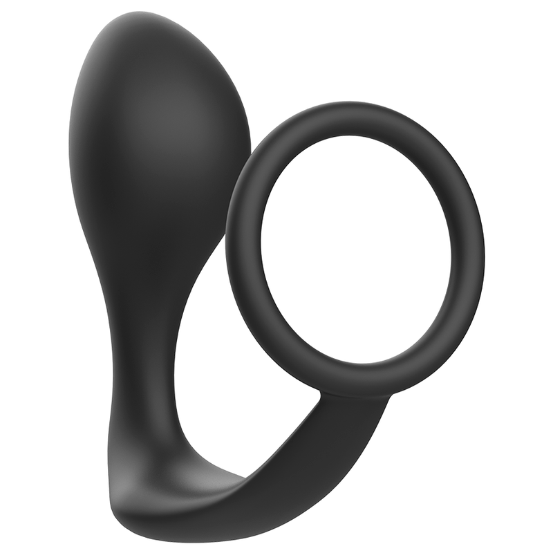 Addicted Toys - Plug Anal Avec Anneau En Silicone Noir - Image 2