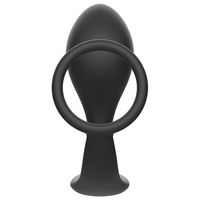 Addicted Toys - Plug Anal Avec Anneau En Silicone Noir - Image 3