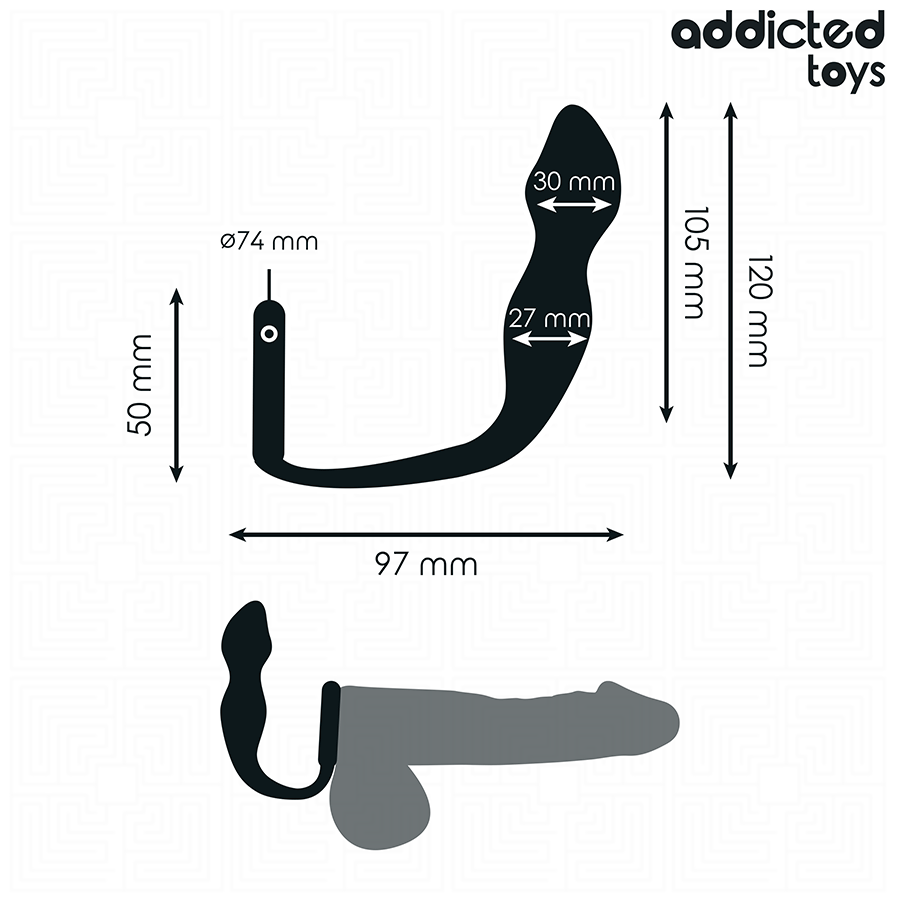 Addicted Toys - Anal Plug Met Ring Model 2 - Image 4
