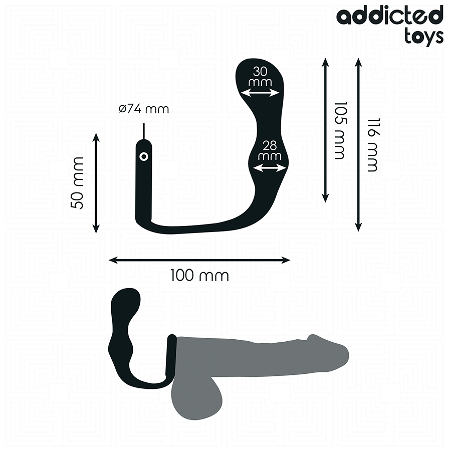 ADDICTED TOYS - ANAL PLUG WITH RING SILICONE MODEL 3 - Image 4