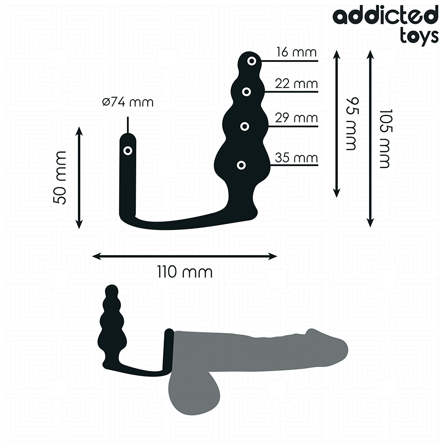 Addicted Toys - Plug Anal Avec Anneau Modèle 5 - Image 4