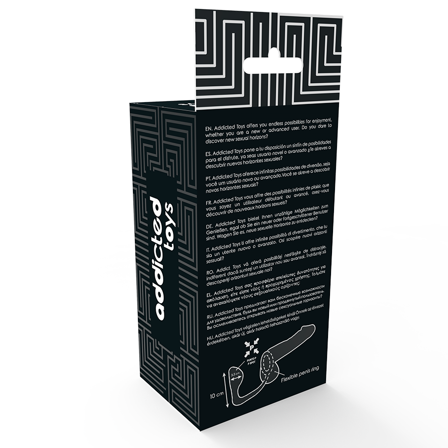 ADDICTED TOYS - PLUG ANAL AVEC ANNEAU PÉNIS NOIR - Image 4