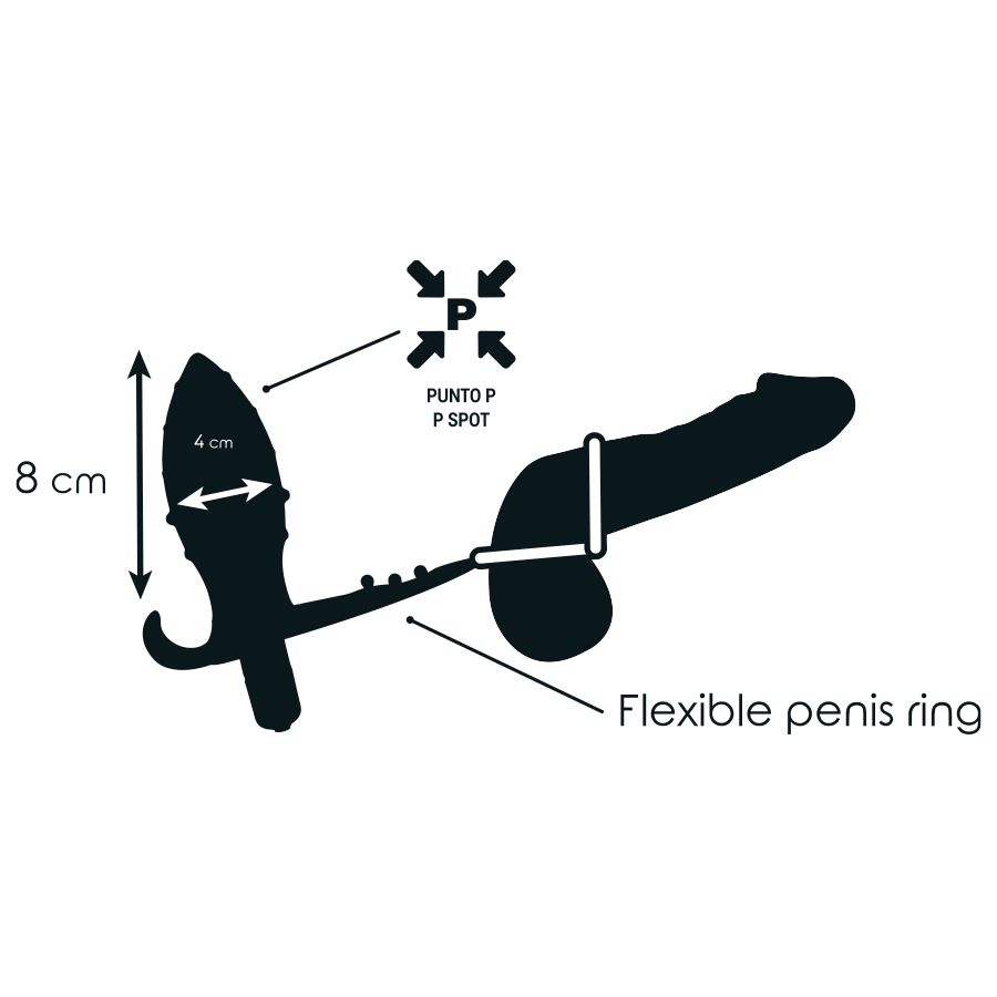 Addicted Toys - Plug Anal Avec Double Anneau Noir - Image 3