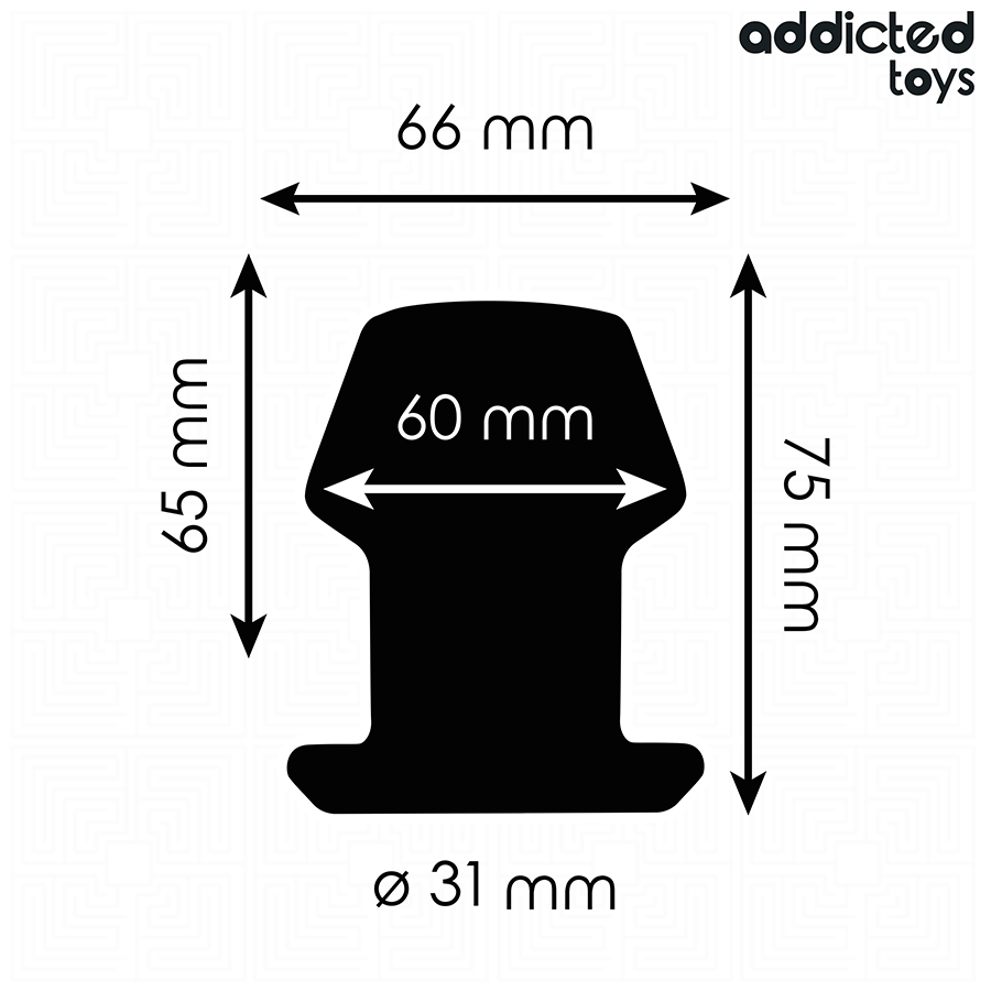 Addicted Toys - Extreme Hollow Anal Plug Maat S 7,5 Cm - Image 4