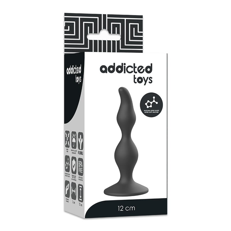 Addicted Toys - Plug Sexuel Anal 12 Cm Noir - Image 4
