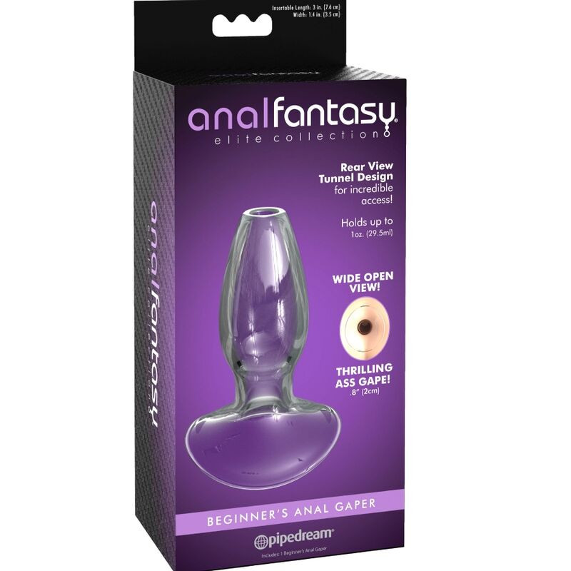 ANAL FANTASY ELITE COLLECTION - DILATATEUR ANAL GAPER POUR DÉBUTANTS CRISTAL TAILLE S - Image 4