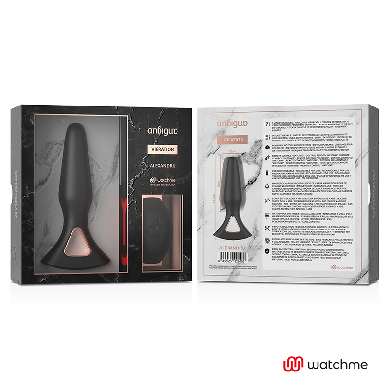 Anbiguo - Watchme Remote Control Vibrator Anal Plug Alexandru - Image 4