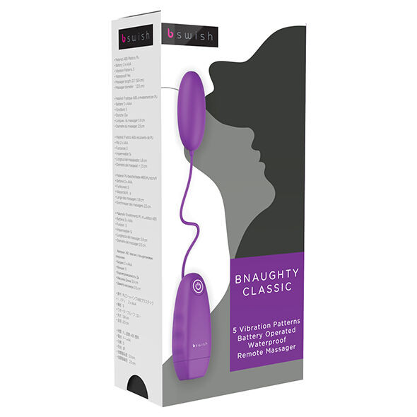 B SWISH - BNAUGHTY CLASSIC VIBRATING BULLET PURPLE - Image 2