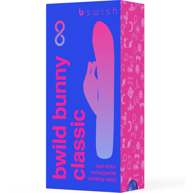 B Swish - Opladbare Classic Vibrator Bwild Bunny Infinite Silicone Blauw - Image 4