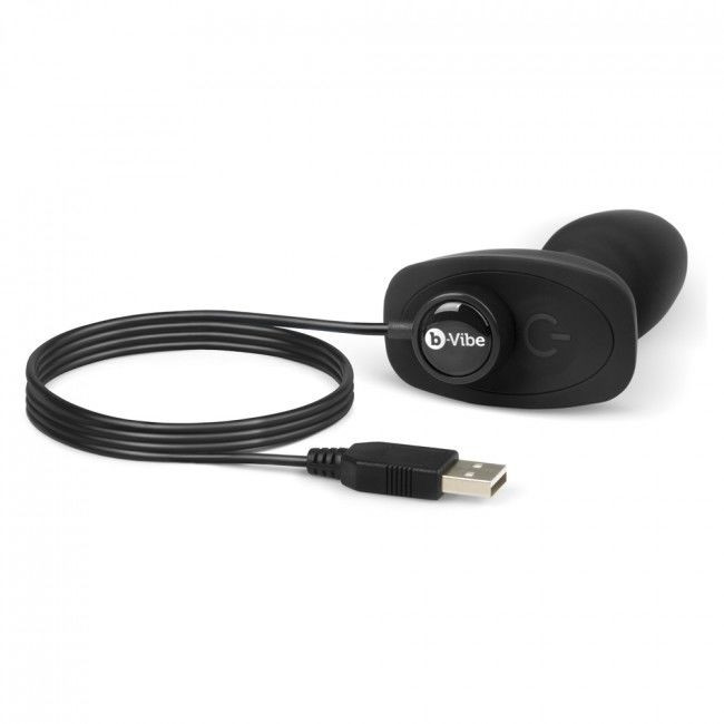B-Vibe - Rimming Télécommande Plug Anal Petite Noir - Image 2