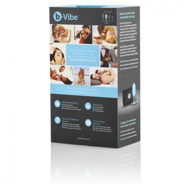 B-Vibe - Snug Plug Anal 3 Bleu Ciel - Image 4
