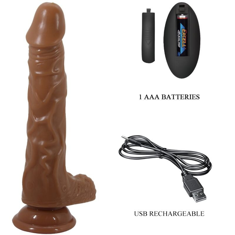 Baile - Bodach Realistische Vibrator Met Suction Cup En Afstandsbediening - Image 5