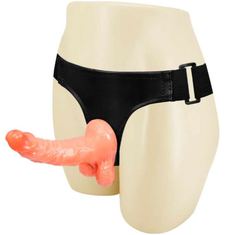 Baile - Harness Met Realistische Penis En Ultra Passievol Verstelbare String 15.5 Cm - Image 2
