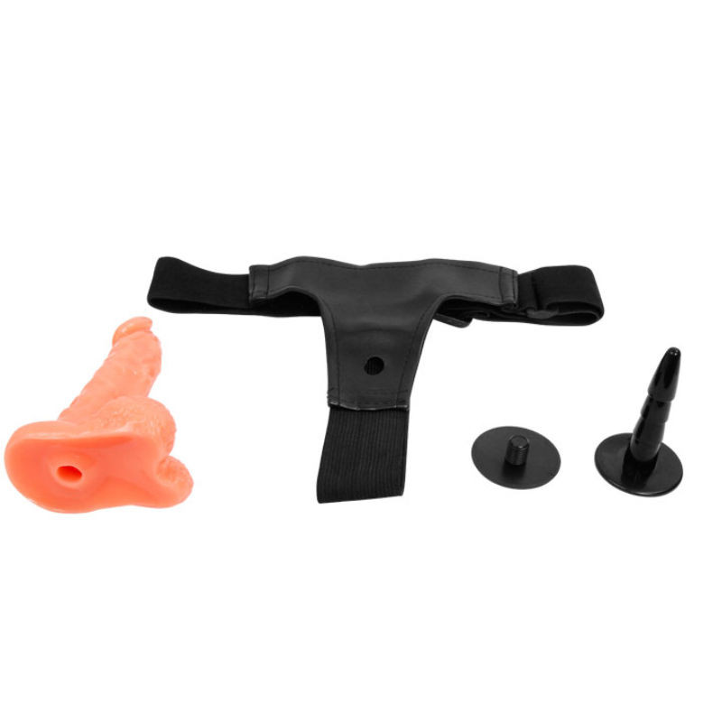 Baile - Harness Met Realistische Penis En Ultra Passievol Verstelbare String 15.5 Cm - Image 5