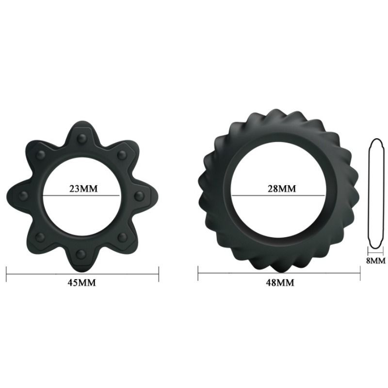 Baile - Kit 2 Ring Flowering Silicone Rings - Image 5