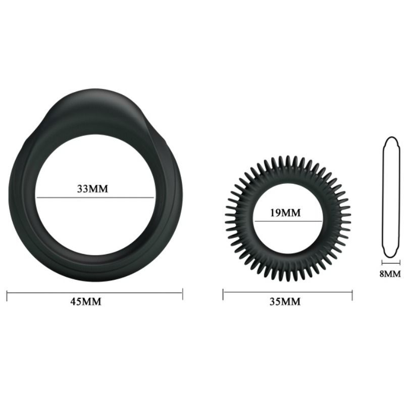 Baile - Kit 2 Silicone Ringen Viriliteit - Image 5