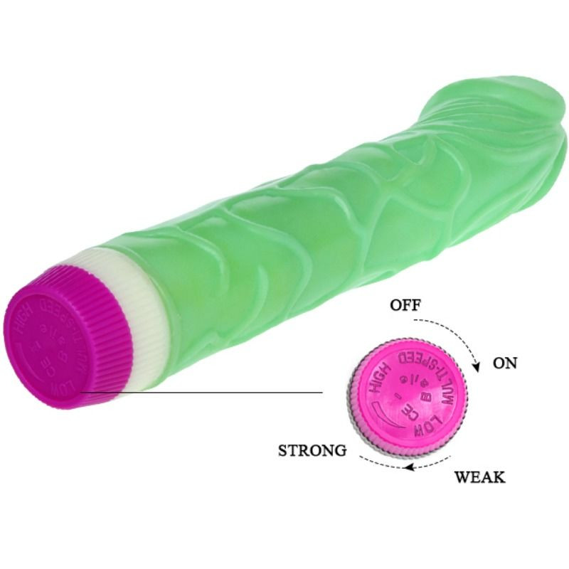 Baile - Waves Of Pleasure Vibrator 23 Cm Green - Image 4