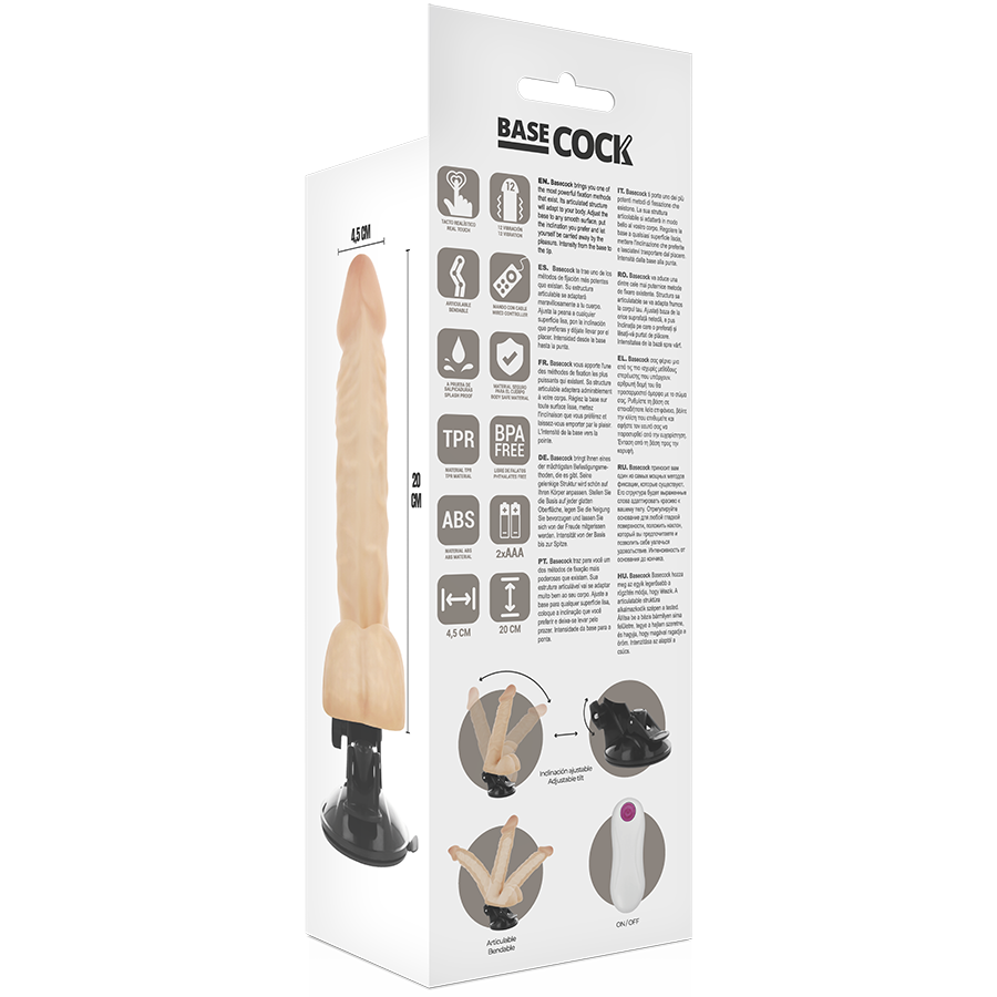 BASECOCK - REALISTIC ARTICULABLE REMOTE CONTROL FLESH 20 CM -O- 4.5 CM - Image 4