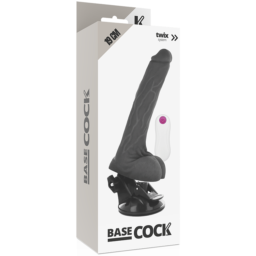 Basecock - Realistic Vibrator Remote Control Flesh 19 Cm -O- 4 Cm - Image 9