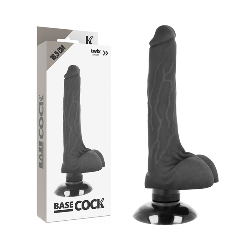 Basecock - Realistic Vibrator 2-1 Flesh 18.5 Cm -O- 4 Cm - Image 7