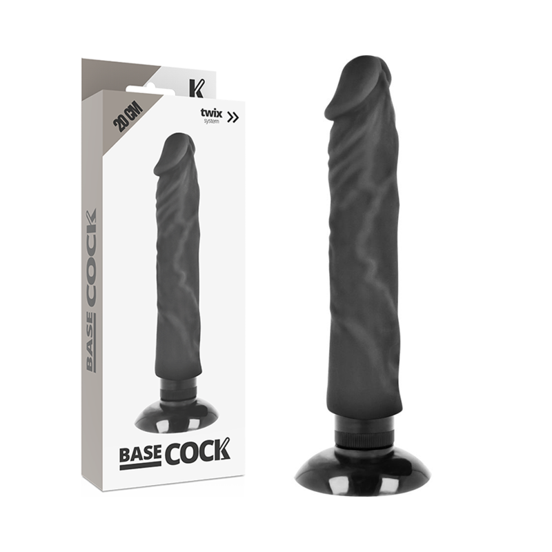 Basecock - Realistic Vibrator 2-1 Flesh 20 Cm -O- 4 Cm - Image 7