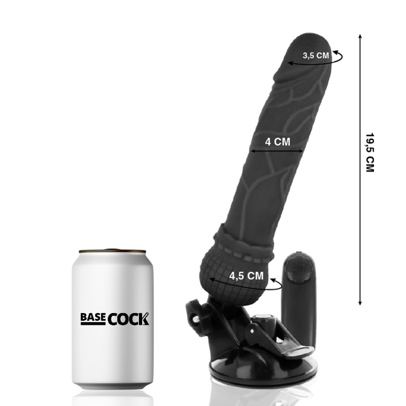 Basecock - Realistische Vibrator Met Afstandsbediening Natuurlijk 19,5 Cm -O- 4 Cm - Image 6