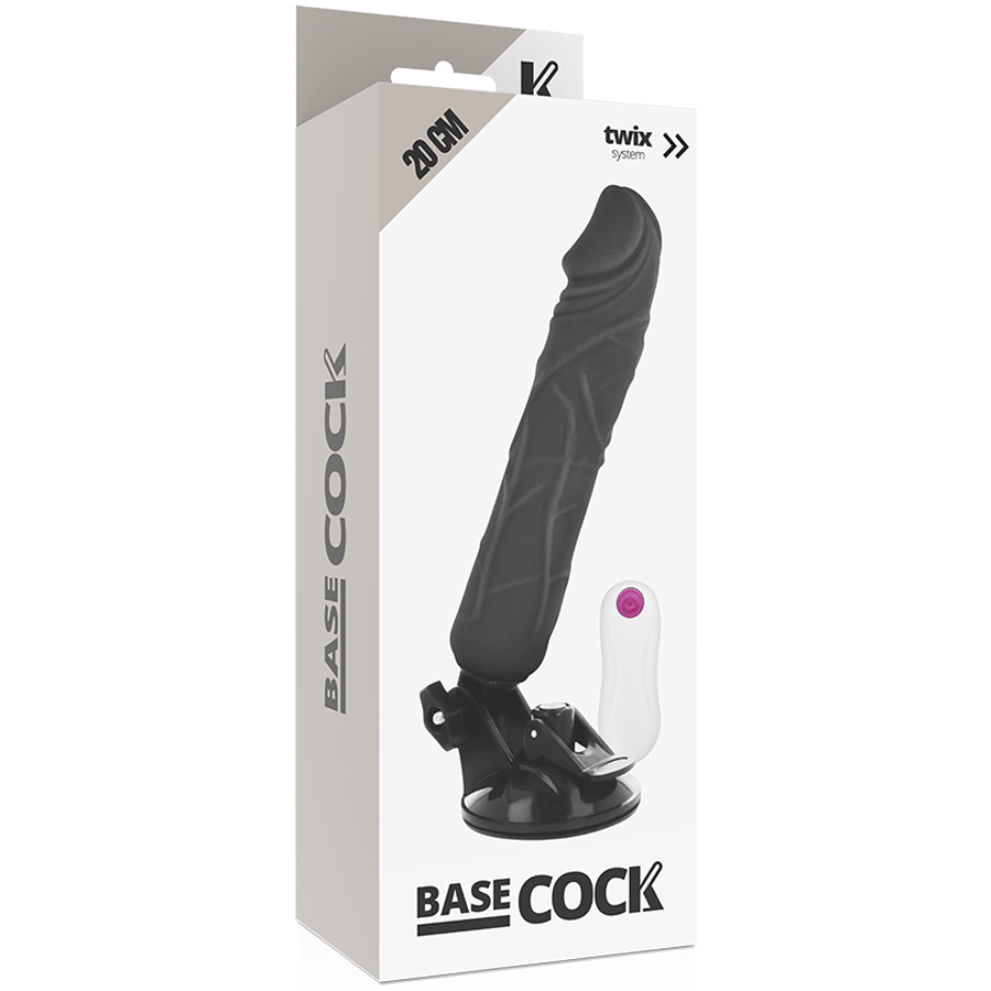 Basecock - Realistic Vibrator Remote Control Flesh 20 Cm -O- 4 Cm - Image 9