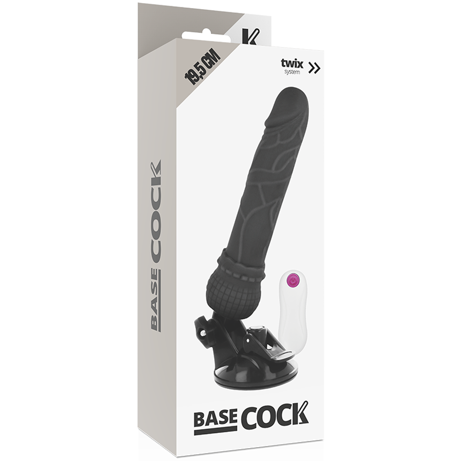 Basecock - Realistic Vibrator Remote Control Flesh 19.5 Cm -O- 4 Cm - Image 9