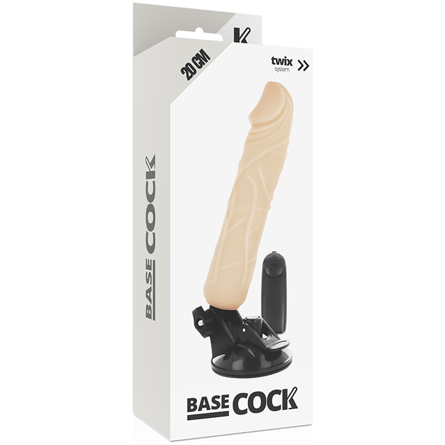 Basecock - Realistische Afstandsbediende Vibrator Natuurlijk 20 Cm -O- 4 Cm - Image 4