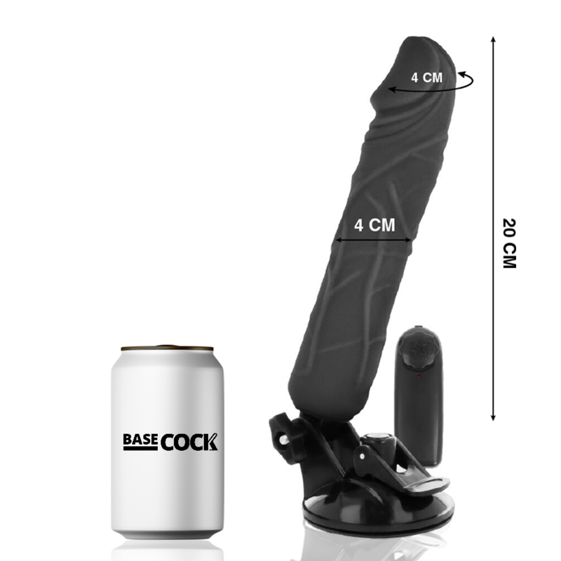 Basecock - Realistische Afstandsbediende Vibrator Natuurlijk 20 Cm -O- 4 Cm - Image 6