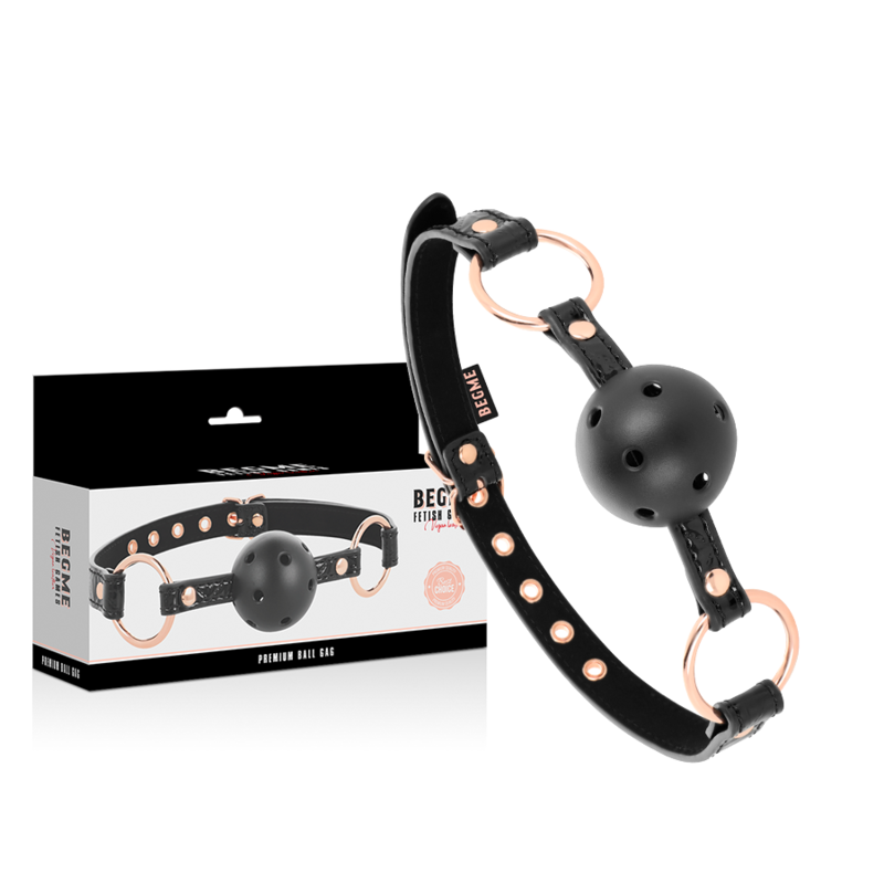 Begme - Black Edition Ball Gag Cuir Vegan - Image 2