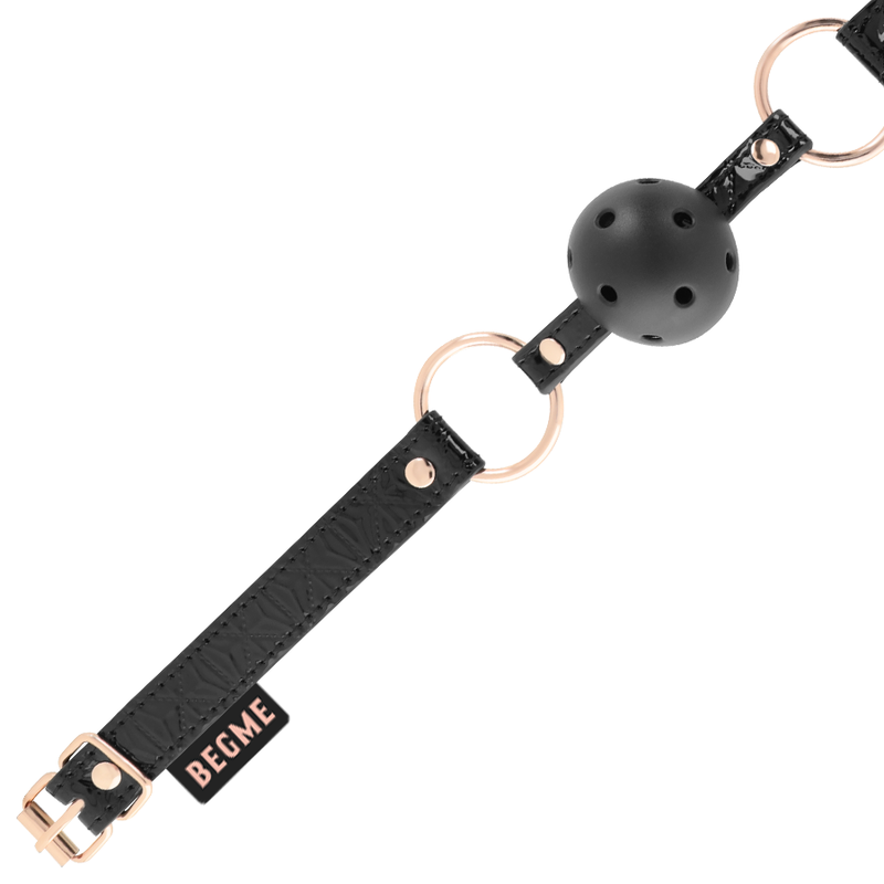 Begme - Black Edition Ball Gag Cuir Vegan - Image 3