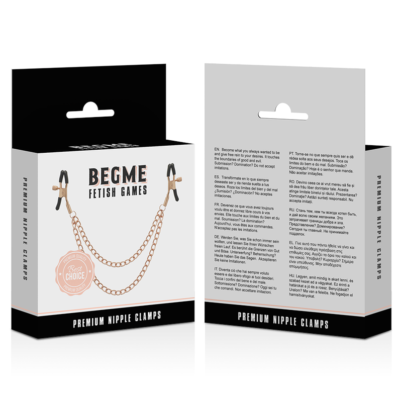Begme - Black Edition Premium Pinces À Tétons Avec Chaîne - Image 4
