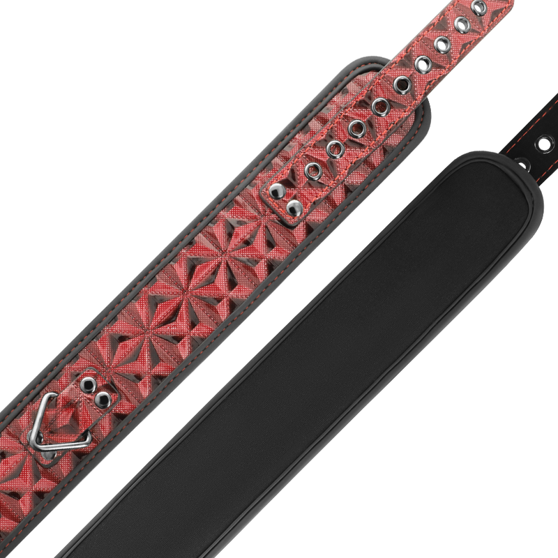 Begme - Collier En Cuir Végan Premium Édition Rouge Avec Doublure En Néoprène - Image 4