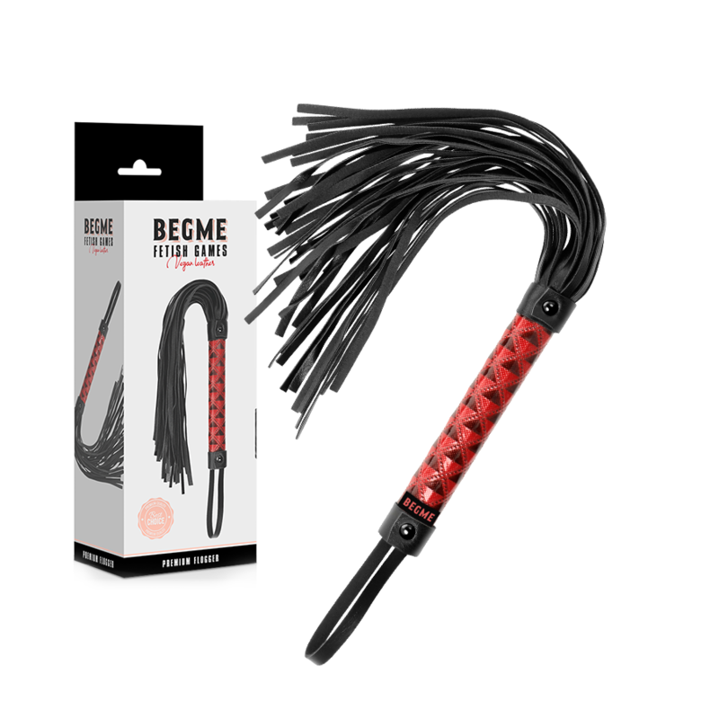 Begme - Flogger En Cuir Végan Édition Rouge - Image 2