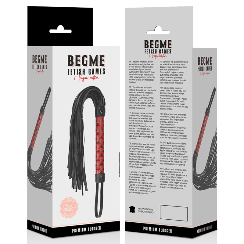 Begme - Flogger En Cuir Végan Édition Rouge - Image 5