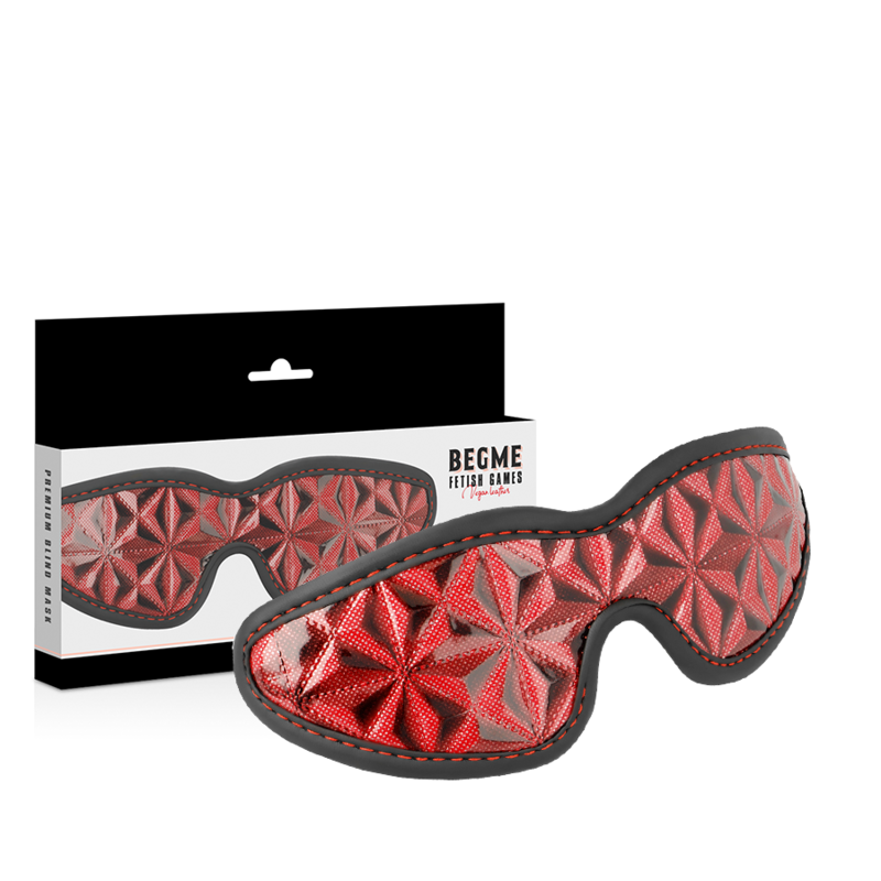 Begme - Masque Aveugle Premium Édition Rouge Avec Doublure En Néoprène - Image 2