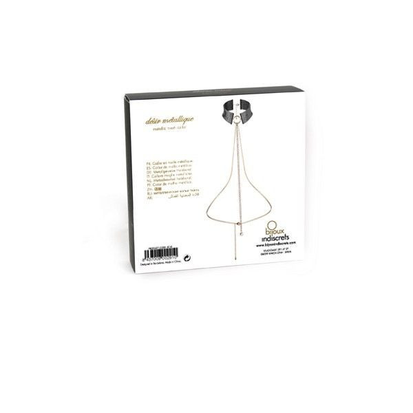BIJOUX - DÉSIR MÉTALLIQUE COLLIER MÉTALLISÉ NOIR - Image 4