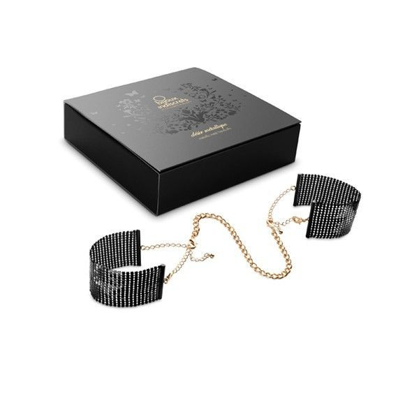 BIJOUX - DÉSIR MÉTALLIQUE BLACK METAL MESH HANDCUFFS - Image 4