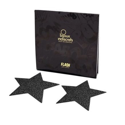 Bijoux - Indiscrets Capuchons De Tamelon Noir Star Flash - Image 2