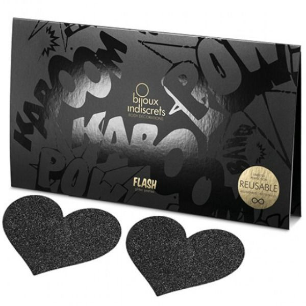 Bijoux Indiscrets - Flash Coeur Noir Coupes De Tamelon - Image 2