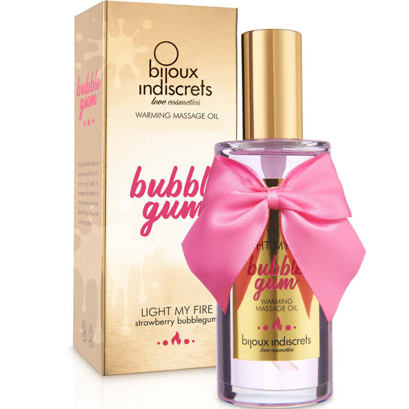BIJOUX - INDISCRETS LIGHT MY FIRE MASSAGE OIL HEAT EFFECT GUM FLAVOR - Image 2